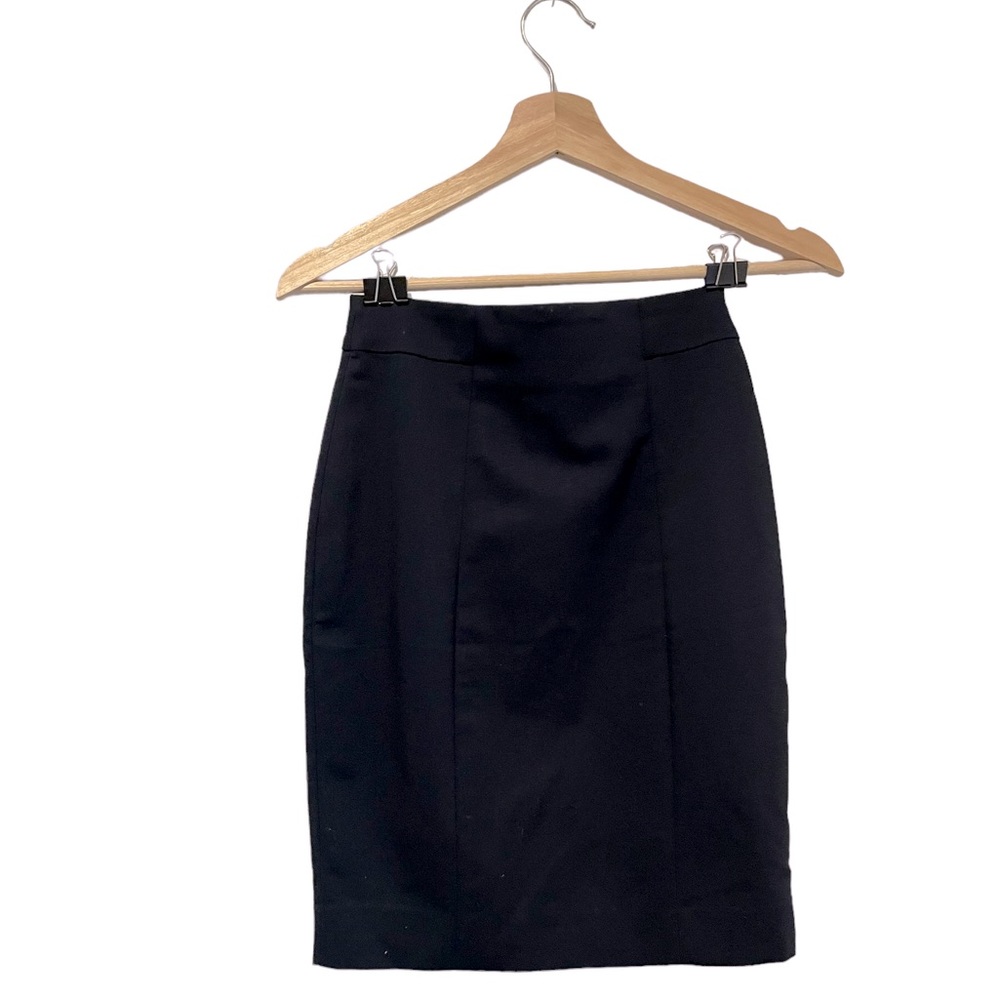 H&M Navy Blue High Waisted Pencil Skirt Size 2